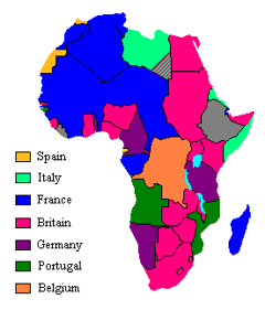 Africa occupied by European Supremacists