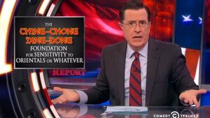 The now-deleted tweet from The Colbert Report's verified Twitter account read, "I am willing to show #Asian community I care by introducing the Ching-Chong Ding-Dong Foundation for Sensitivity to Orientals or Whatever