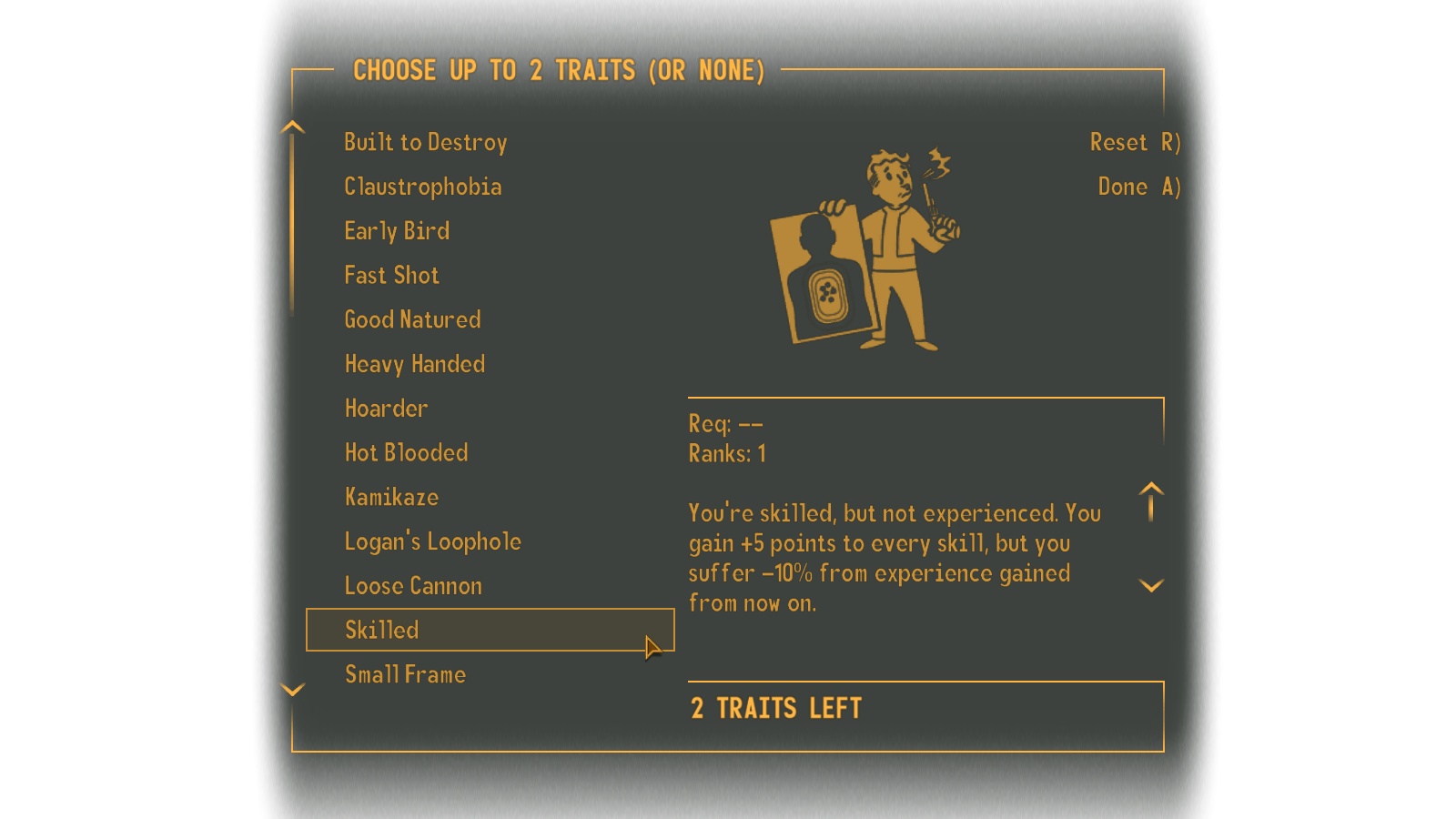 Traits | Fallout: Dust Wikia | Fandom