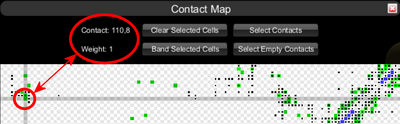 Contact Map Selected Cell