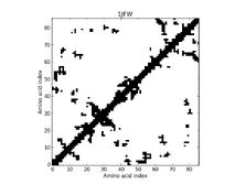 1JFW - Contact Map 1