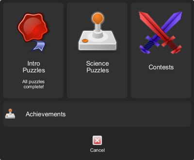 Puzzles Menu