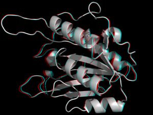 Starting structure (stereoscopic view)