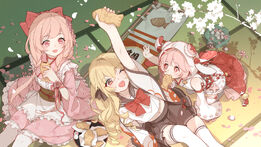 Loading Screen-Sakuramochi, Strawberry Daifuku, Taiyaki