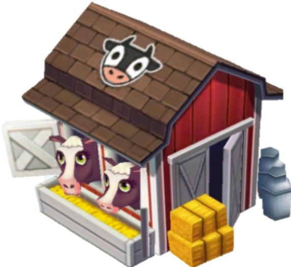 cow shed clipart