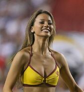 Washington Redskins cheerleader @ game vs New England Patriots 18