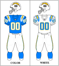 Chargers unveil new uniforms, bringing back gold pants to go with powder  blue - The San Diego Union-Tribune