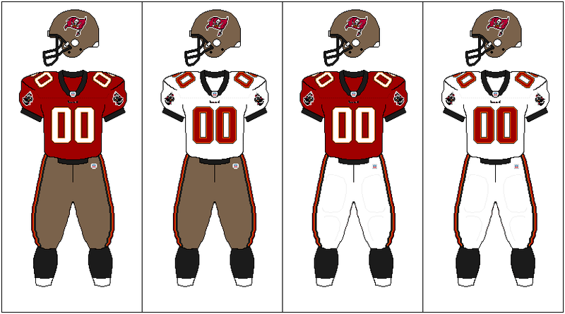 tampa bay buccaneers current uniforms