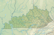 USA Kentucky relief location map