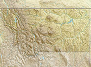 USA Montana relief location map