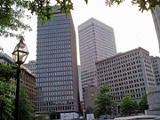 , in the company of  and the Rhode Island Hospital Trust building.