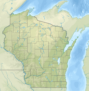 USA Wisconsin relief location map
