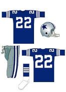 Blue away uniforms