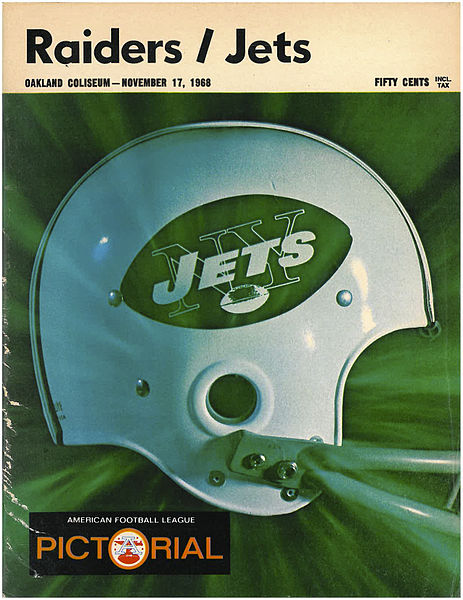 AFL Program: New York Jets vs. Miami Dolphins (December 1, 1968