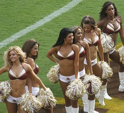 Redskins cheerleaders