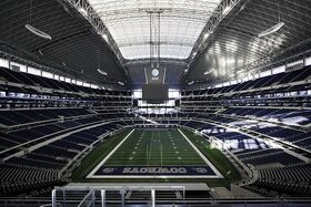 Cowboys Stadium Interior Bowl Photo Day Game - Manhattan Construction  Company