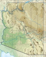 USA Arizona relief location map