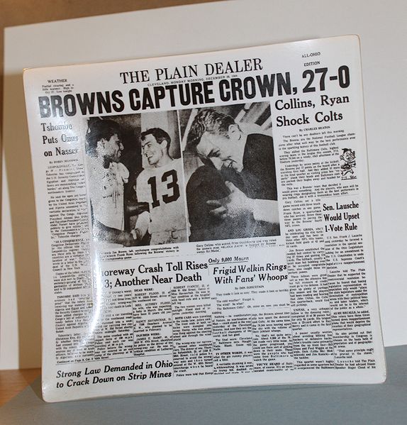 Wayback Wednesday: Browns blank Colts to win 1964 NFL Championship