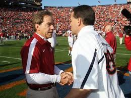 Nick Saban and Gene Chizik in 2009
