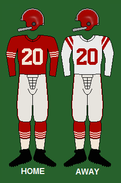 1968 San Francisco 49ers vs. Los Angeles Rams Program NFL - Niners - Kezar
