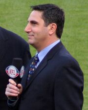 Papa as an announcer for the NFL network