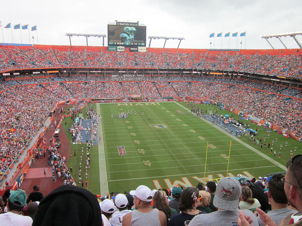 Sun Life Stadium, American Football Database