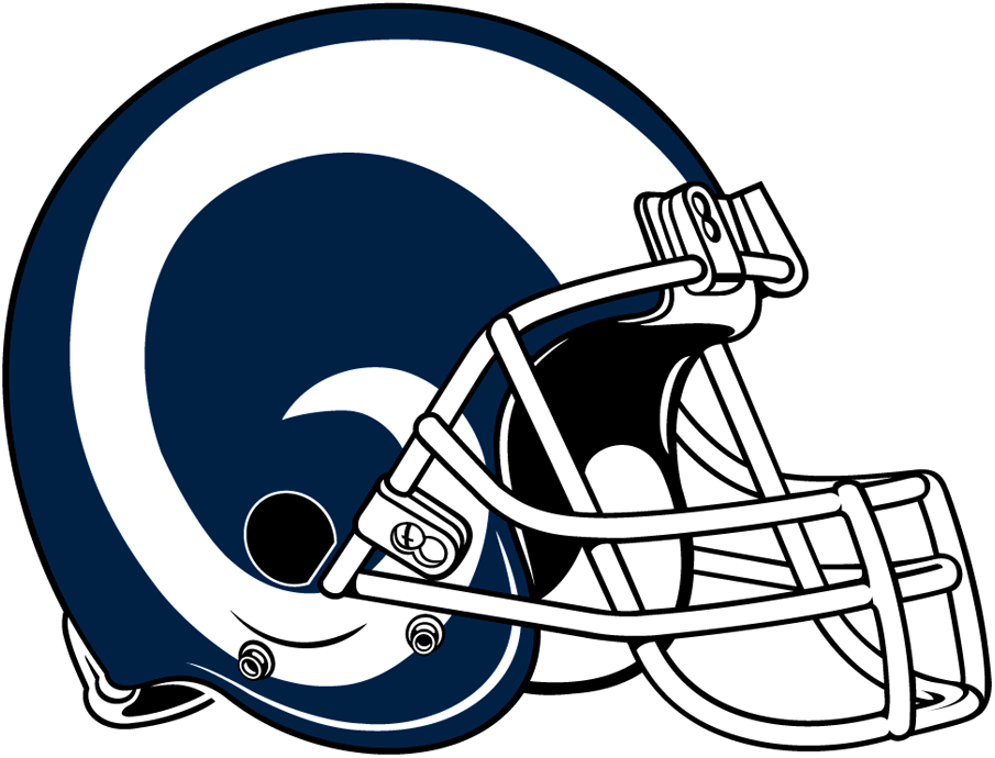 From the mid 60's through the early 70's, seeing the Rams blue