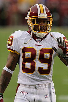 Photo: Washington Redskins Santana Moss (89) celebrates with Jabar Gaffney  at MetLife Stadium in New Jersey - NYP20111218109 