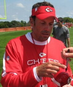 14 NOVEMBER 2010: Kansas City Chiefs head coach Todd Haley argues