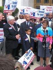 20070917 Jack Kemp, Adrian Fenty and Eleanor Holmes Norton