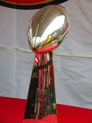 Super Bowl 29 Vince Lombardi trophy at 49ers Family Day 2009