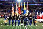 Armed Forces Color Guard at Super Bowl XLV 1