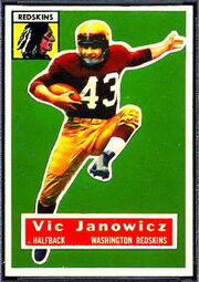 13 Vic Janowicz football card