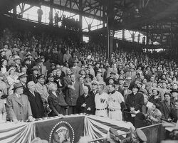 Griffith Stadium, Washington D.C., May 21, 1949 – American League bottom  feeders the Browns and Senators in a 7-6 thriller