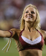 Washington Redskins cheerleader @ game vs New England Patriots 01