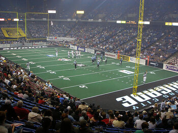 Arena football Kansas City wide shot