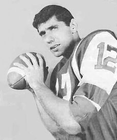 Here's Joe Namath Wearing a 1964 New York Jets Helmet – The Man in