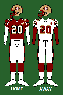 49ers 1955 uniforms