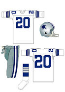 Cowboys white uniform 1964