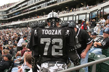 A fan of the Oakland Raiders