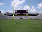 A view of the north end zone