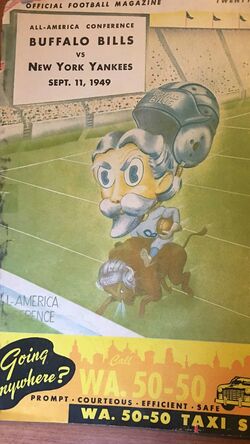 Lot Detail - 1948 BUFFALO BILLS ALL-AMERICAN FOOTBALL CONFERENCE TEAM  MAGAZINE AND 8/17/48 GAME PROGRAM VS. BROOKLYN DODGERS (BOTH RARE)