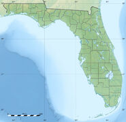 USA Florida relief location map