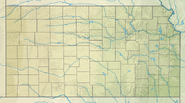 USA Kansas relief location map