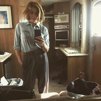 Sonya Walger in her trailer