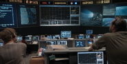 K-32 NERVA test seen from Mission Control