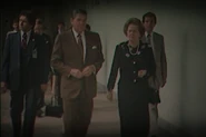 Reagan with British Premier Thatcher