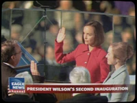 Inauguration with Pam at her side