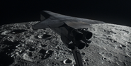 Space Shuttle in lunar orbit
