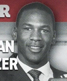 Michael Jordan in FAM 3x01 at 01:17 (press review)